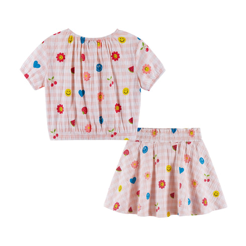 kids-2-6-jersey-printed-top-skirt-set-gingham-icon Andy & Evan at Sophia's Style-5
